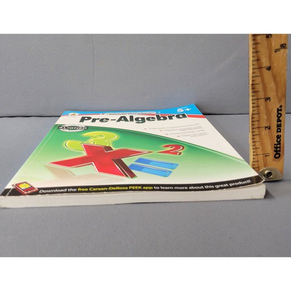 Kelley Wingate Pre-Algebra Workbook Grades 5-8 Carson Dellosa Common Core Math - Picture 11 of 16